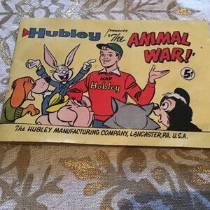Hubley Mini Comic Book - "The Animal War" - Hubley Manufacturing - Neat Comic